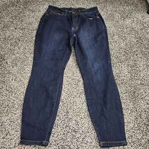 Judy Blue‎ Skinny Fit Jeans,Women's 14W, Stretch High Rise,Darkwash,Extra Pocket
